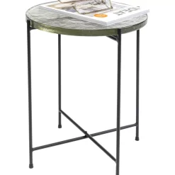 Tische-KARE Design Beistelltisch Ice Schwarz O40Cm