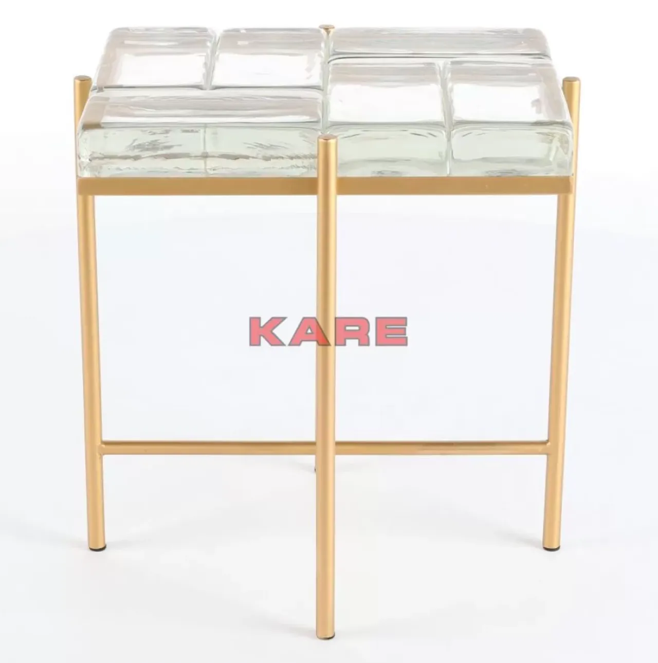 Tische-KARE Design Beistelltisch Iceline Gold 43X33Cm