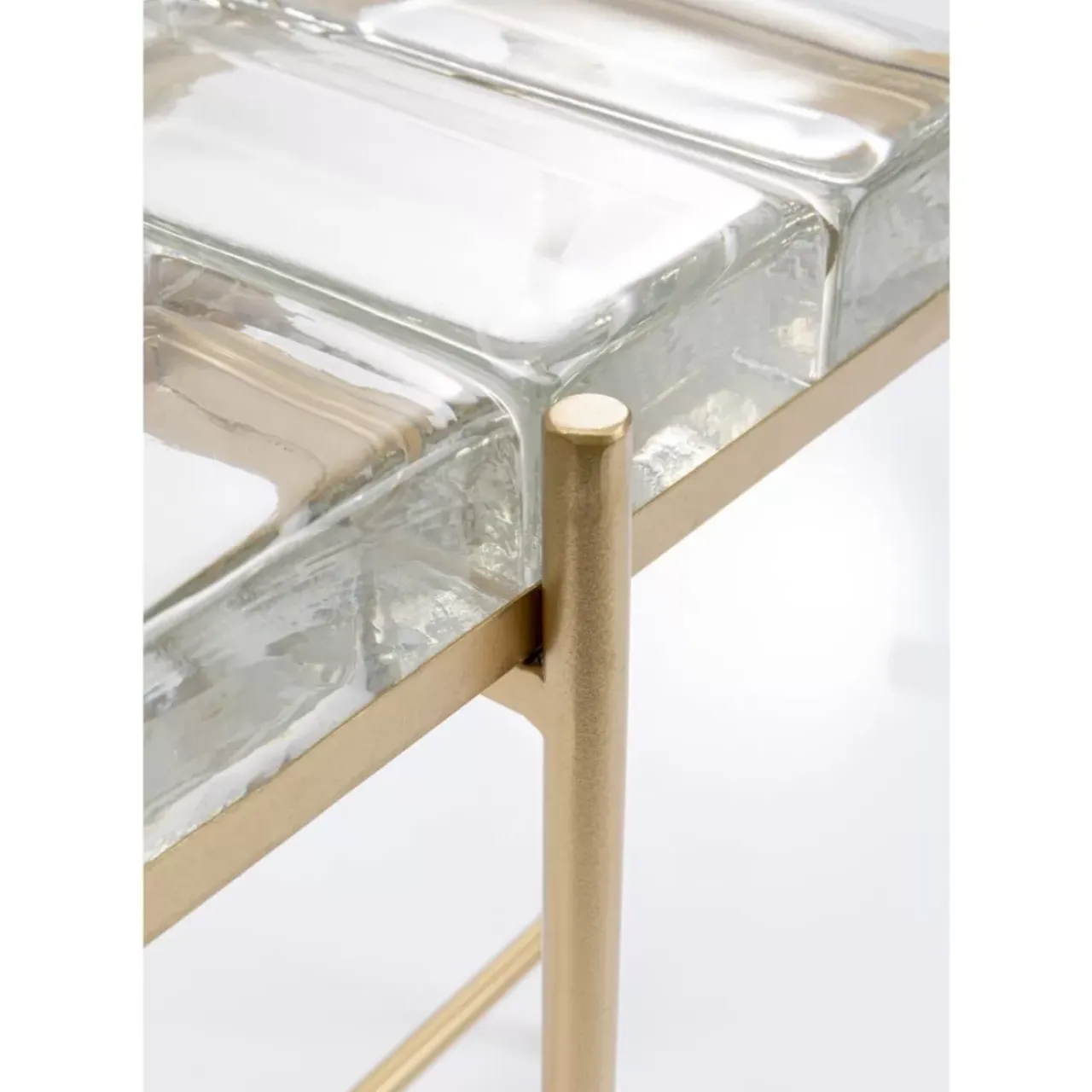Tische-KARE Design Beistelltisch Iceline Gold 43X33Cm