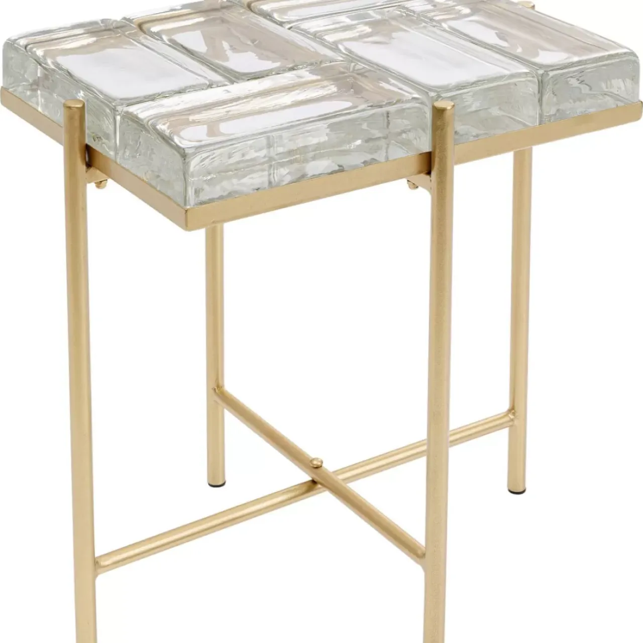 Tische-KARE Design Beistelltisch Iceline Gold 43X33Cm