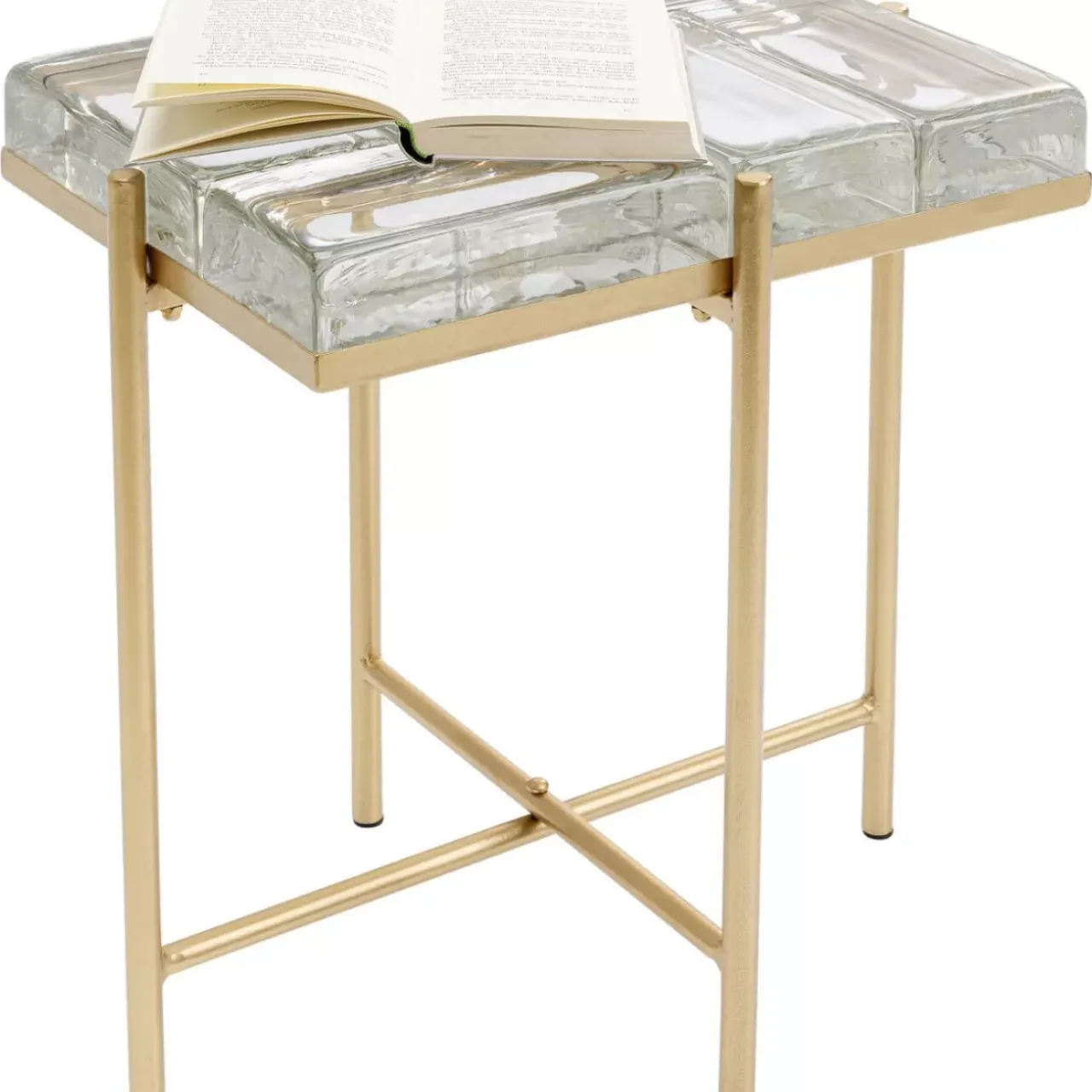 Tische-KARE Design Beistelltisch Iceline Gold 43X33Cm