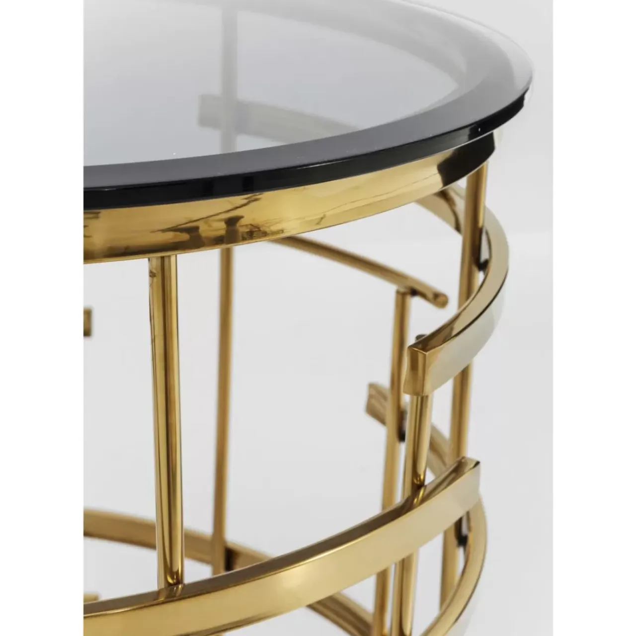 Tische-KARE Design Beistelltisch Jupiter Gold O55Cm