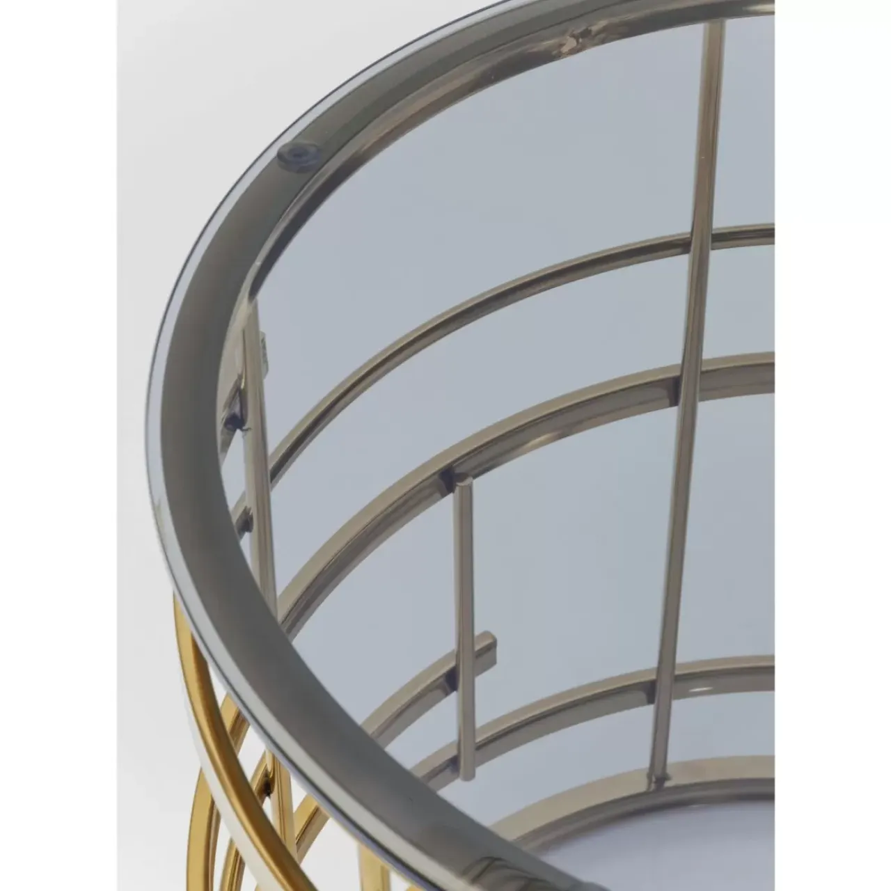 Tische-KARE Design Beistelltisch Jupiter Gold O55Cm