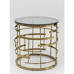 Tische-KARE Design Beistelltisch Jupiter Gold O55Cm