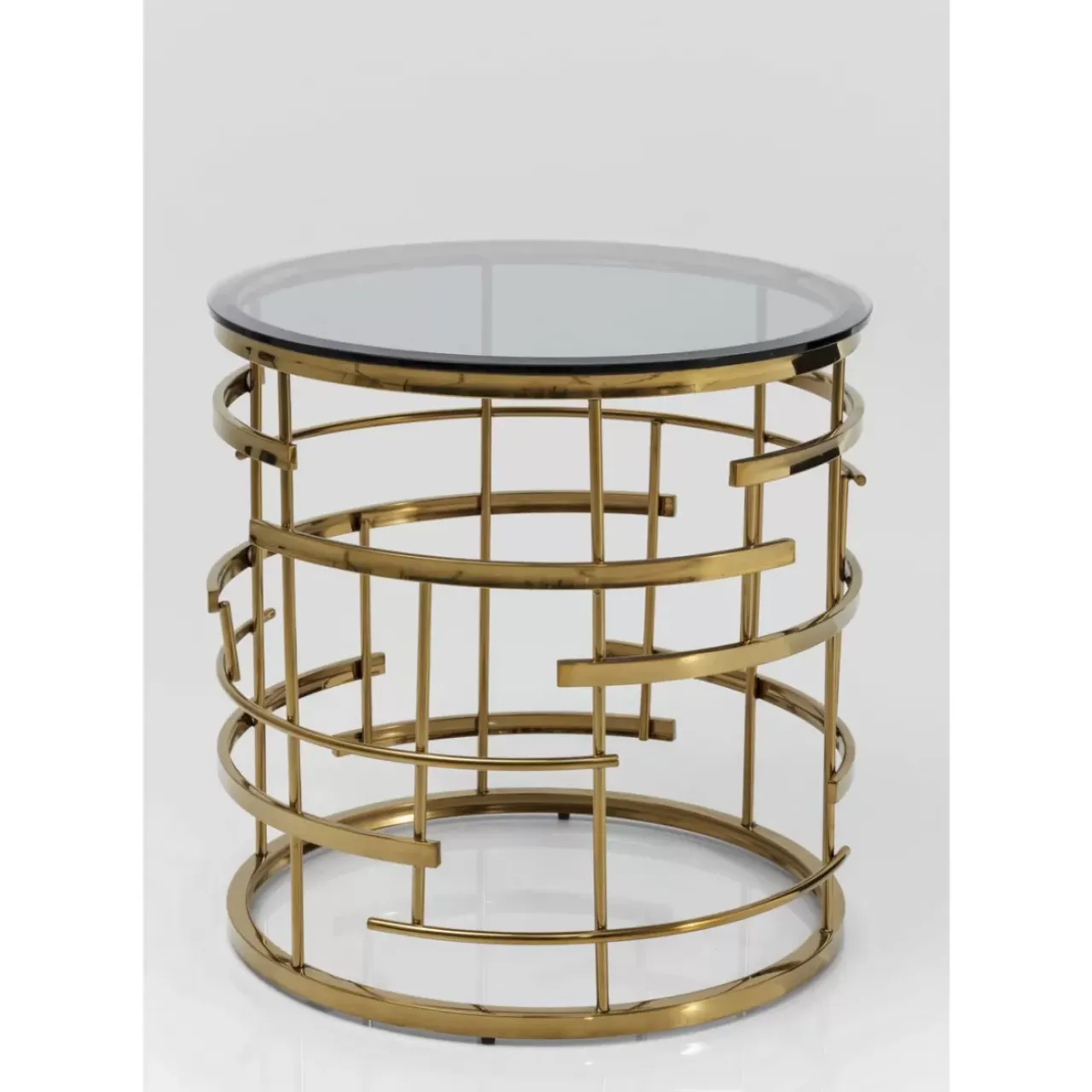 Tische-KARE Design Beistelltisch Jupiter Gold O55Cm