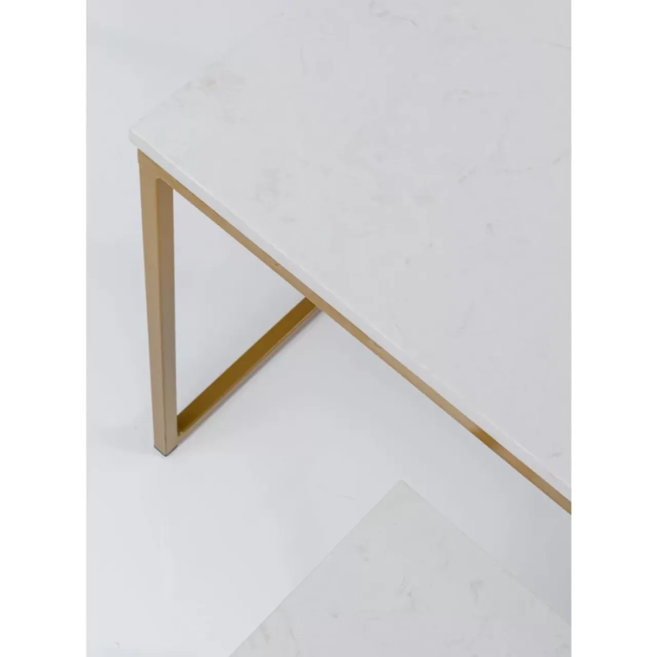 Tische-KARE Design Beistelltisch Key West Gold (3/Set)
