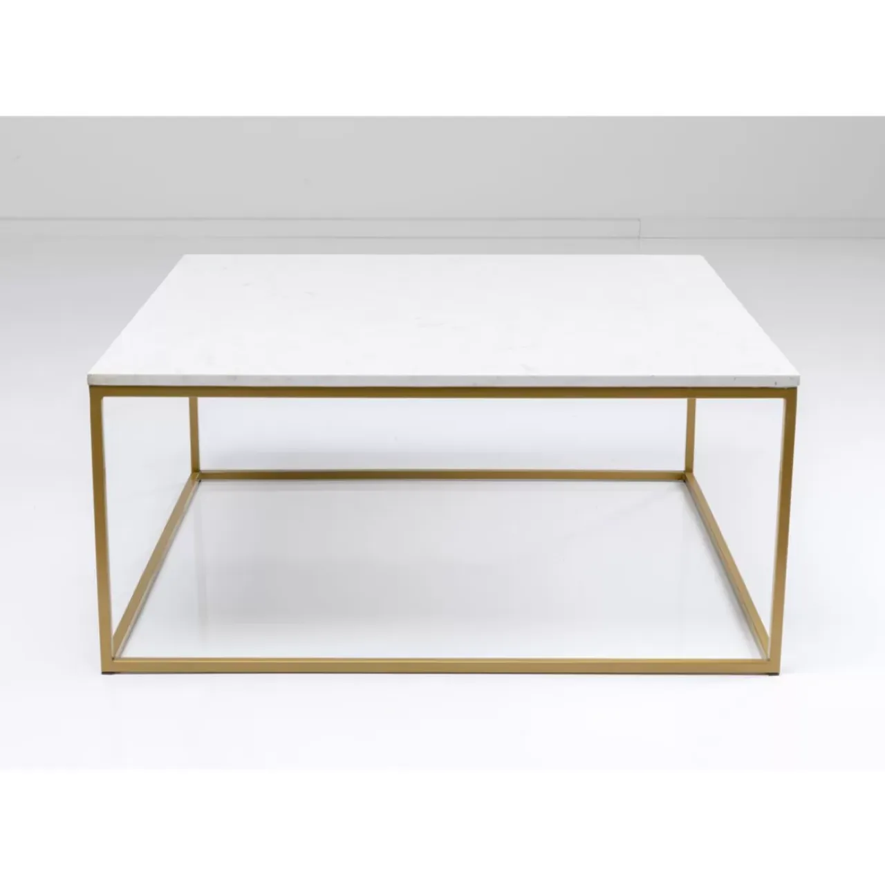 Tische-KARE Design Beistelltisch Key West Gold 40X40Cm