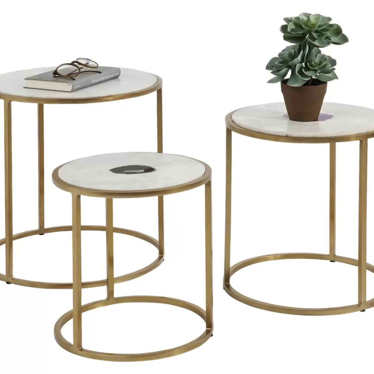 Tische-KARE Design Beistelltisch Limbo (3/Set) O45Cm