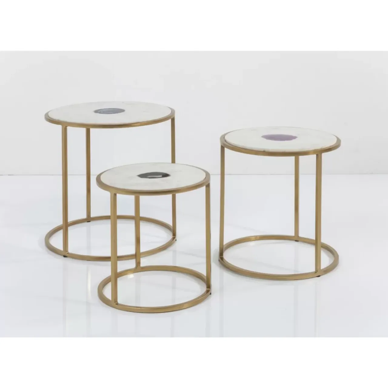 Tische-KARE Design Beistelltisch Limbo (3/Set) O45Cm