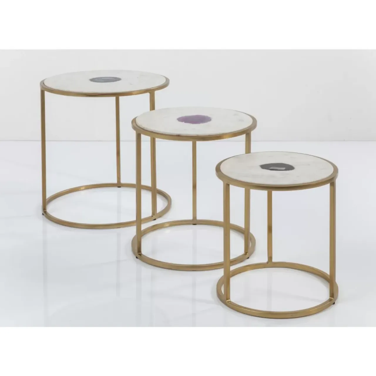 Tische-KARE Design Beistelltisch Limbo (3/Set) O45Cm