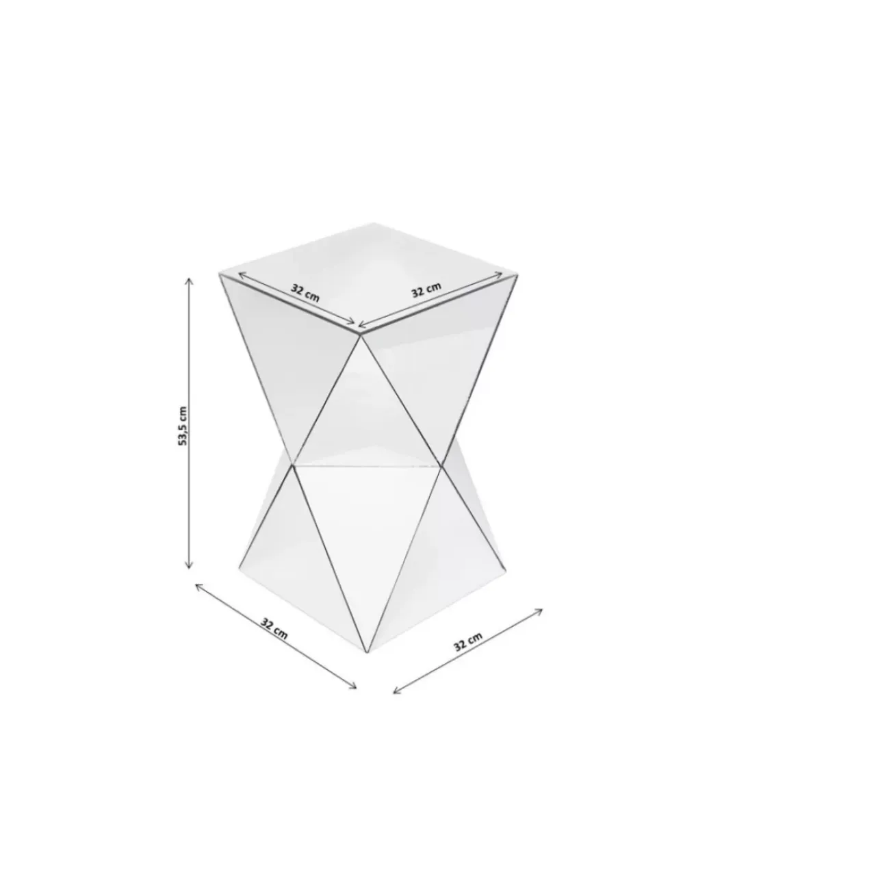 Tische-KARE Design Beistelltisch Luxury Triangle