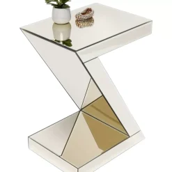 Tische-KARE Design Beistelltisch Luxury Z Champagne