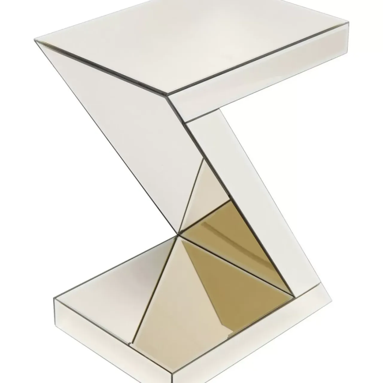Tische-KARE Design Beistelltisch Luxury Z Champagne