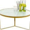 Tische-KARE Design Beistelltisch Marble Gold O55
