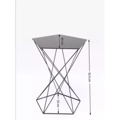 Tische-KARE Design Beistelltisch Miami Wire O42Cm