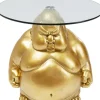 Tische-KARE Design Beistelltisch Monk Gold O54Cm