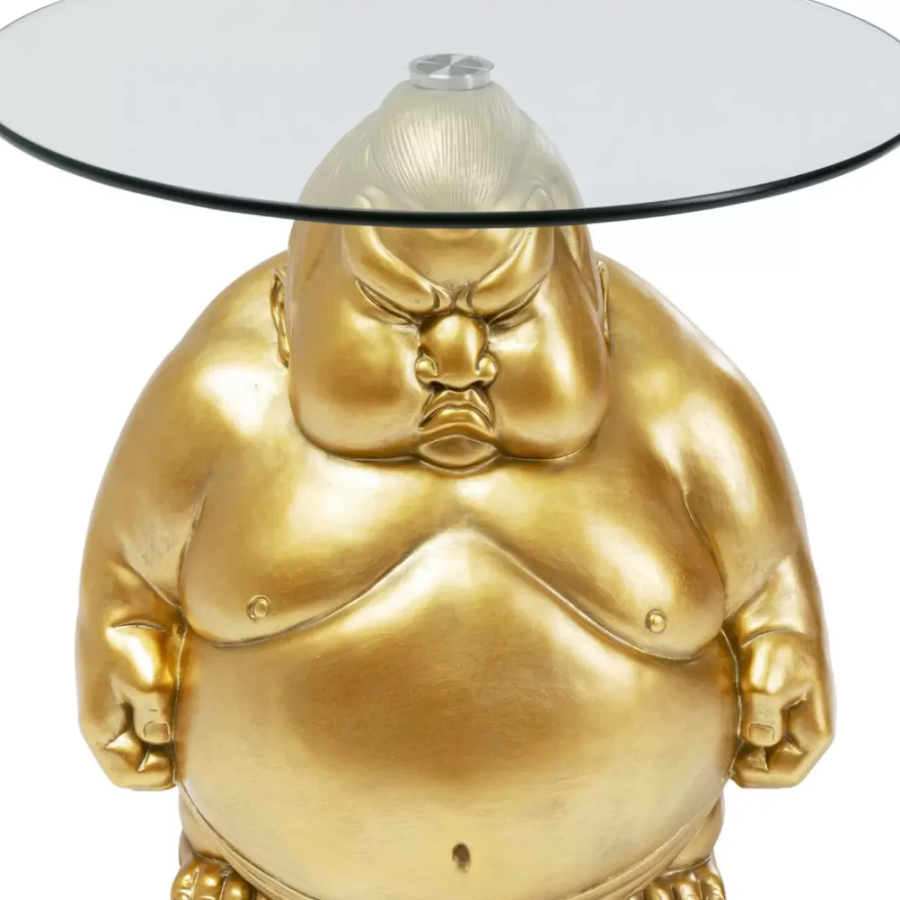 Tische-KARE Design Beistelltisch Monk Gold O54Cm