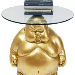 Tische-KARE Design Beistelltisch Monk Gold O54Cm