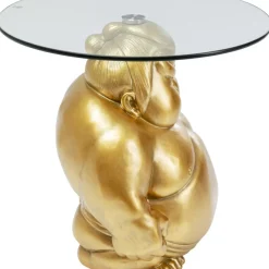 Tische-KARE Design Beistelltisch Monk Gold O54Cm