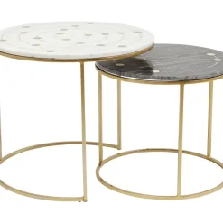 Tische-KARE Design Beistelltisch Mystic Round Klein (2/Set) O61Cm