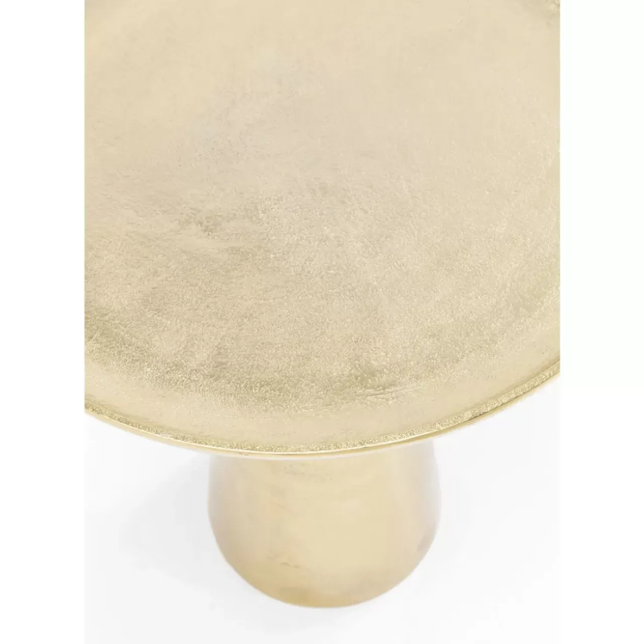 Tische-KARE Design Beistelltisch Plateau Uno Messing O45Cm