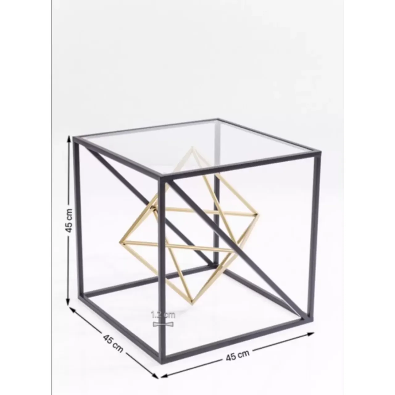 Tische-KARE Design Beistelltisch Prisma 45X45Cm