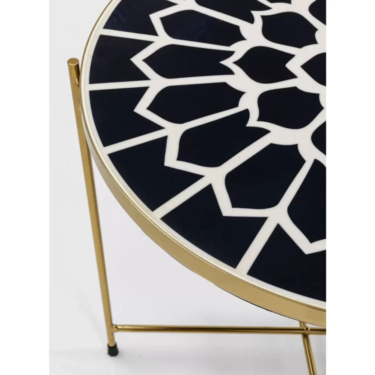 Tische-KARE Design Beistelltisch Priya Schwarz (2/Set)