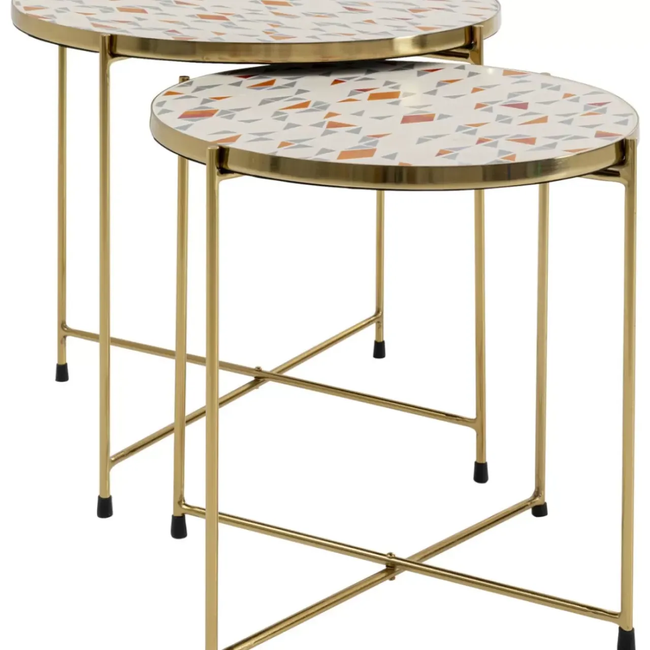 Tische-KARE Design Beistelltisch Priya Weis (2/Set)