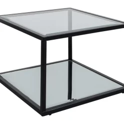 Tische-KARE Design Beistelltisch Quadro Schwarz 50X50Cm