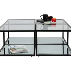 Tische-KARE Design Beistelltisch Quadro Schwarz 50X50Cm