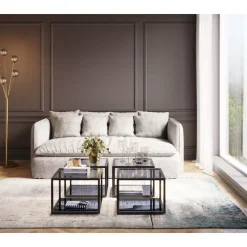 Tische-KARE Design Beistelltisch Quadro Schwarz 50X50Cm