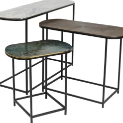 Tische-KARE Design Beistelltisch Ray Oval (3/Set)