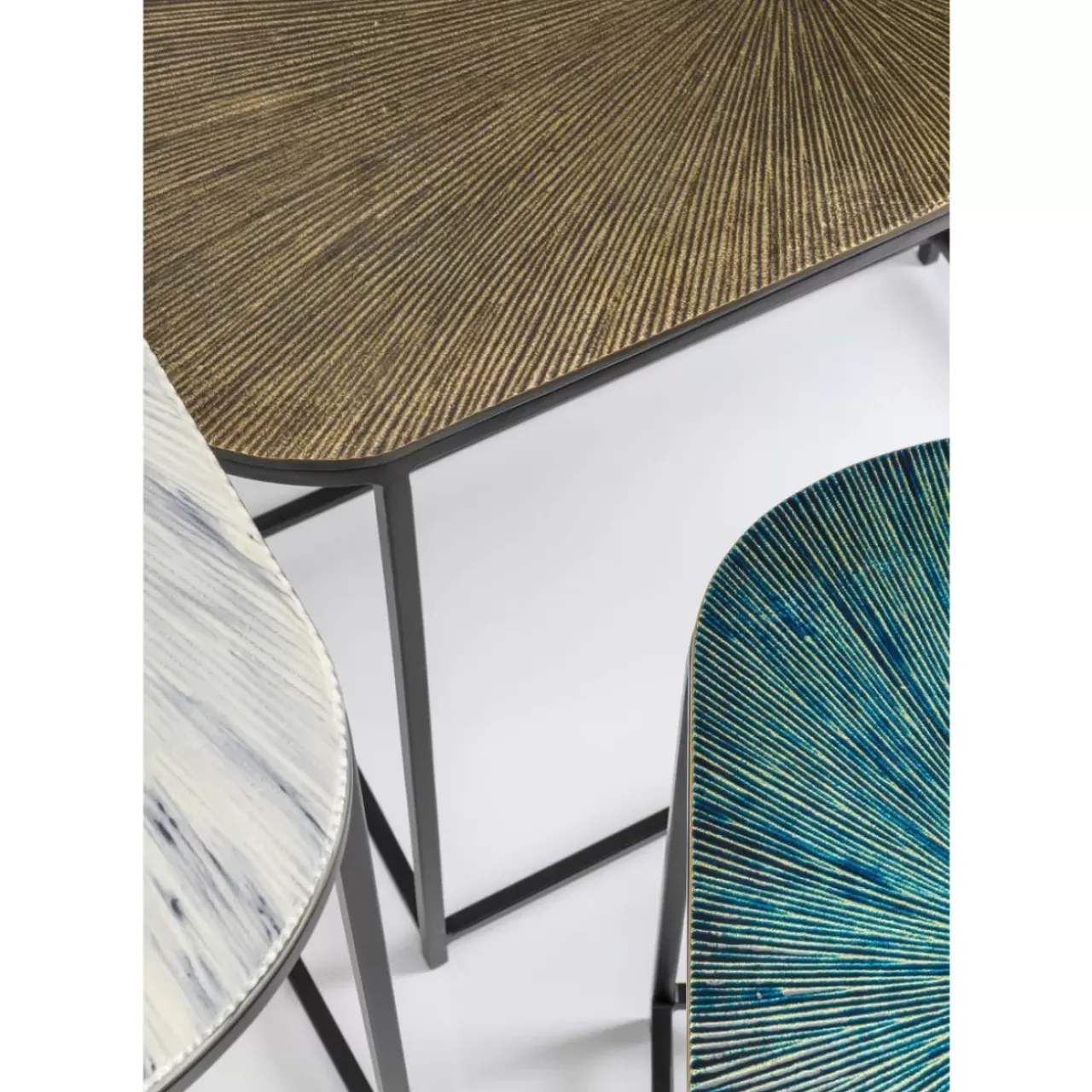 Tische-KARE Design Beistelltisch Ray Oval (3/Set)