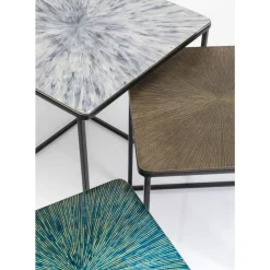 Tische-KARE Design Beistelltisch Ray Square (3/Set)