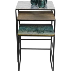 Tische-KARE Design Beistelltisch Ray Square (3/Set)