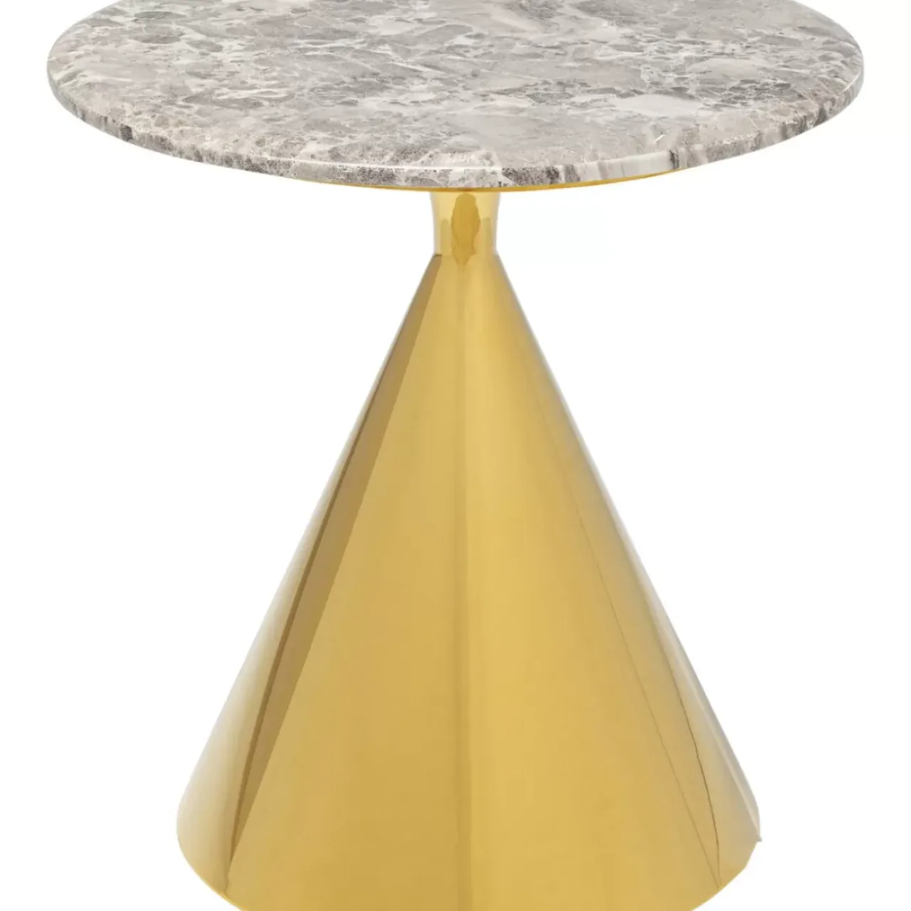 Tische-KARE Design Beistelltisch Rita Gold O50Cm