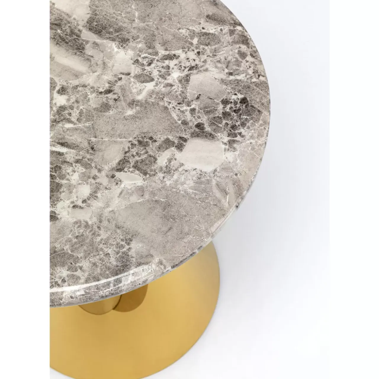 Tische-KARE Design Beistelltisch Rita Gold O50Cm