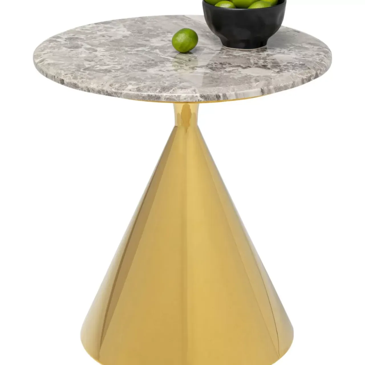 Tische-KARE Design Beistelltisch Rita Gold O50Cm