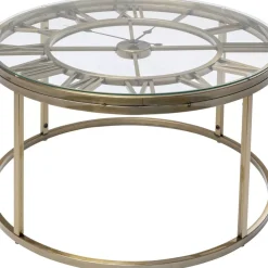 Tische-KARE Design Beistelltisch Roman Brass O76Cm