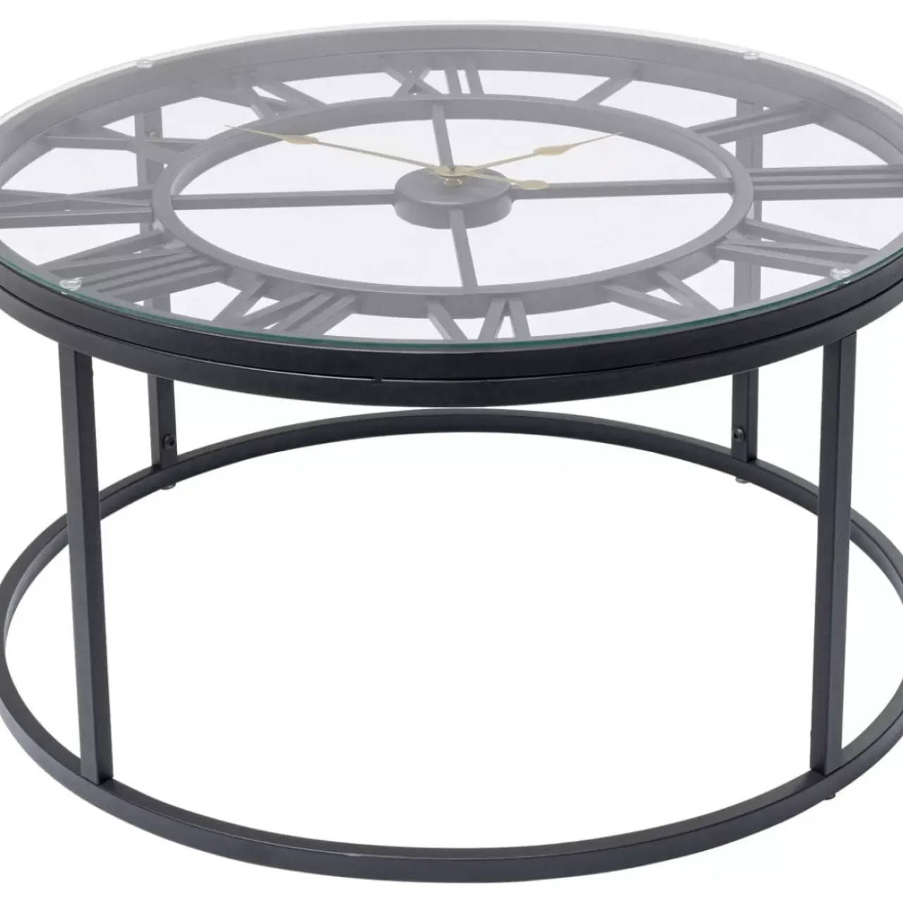 Tische-KARE Design Beistelltisch Roman Schwarz O76Cm
