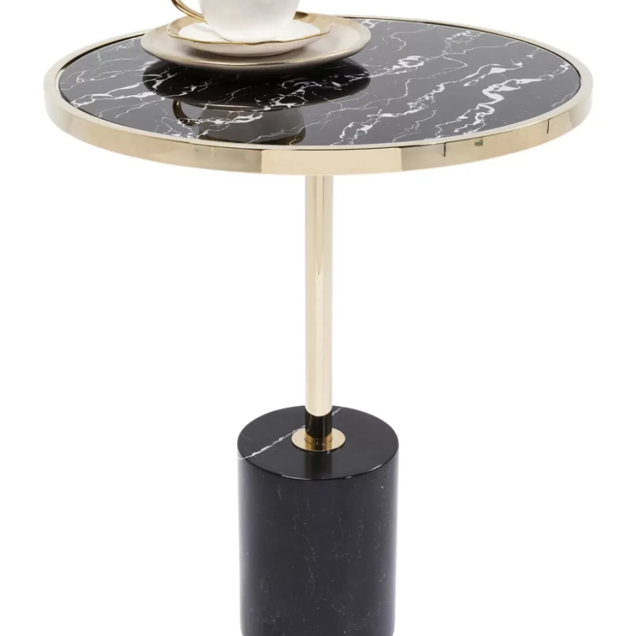 Tische-KARE Design Beistelltisch San Remo Base Schwarz O46Cm
