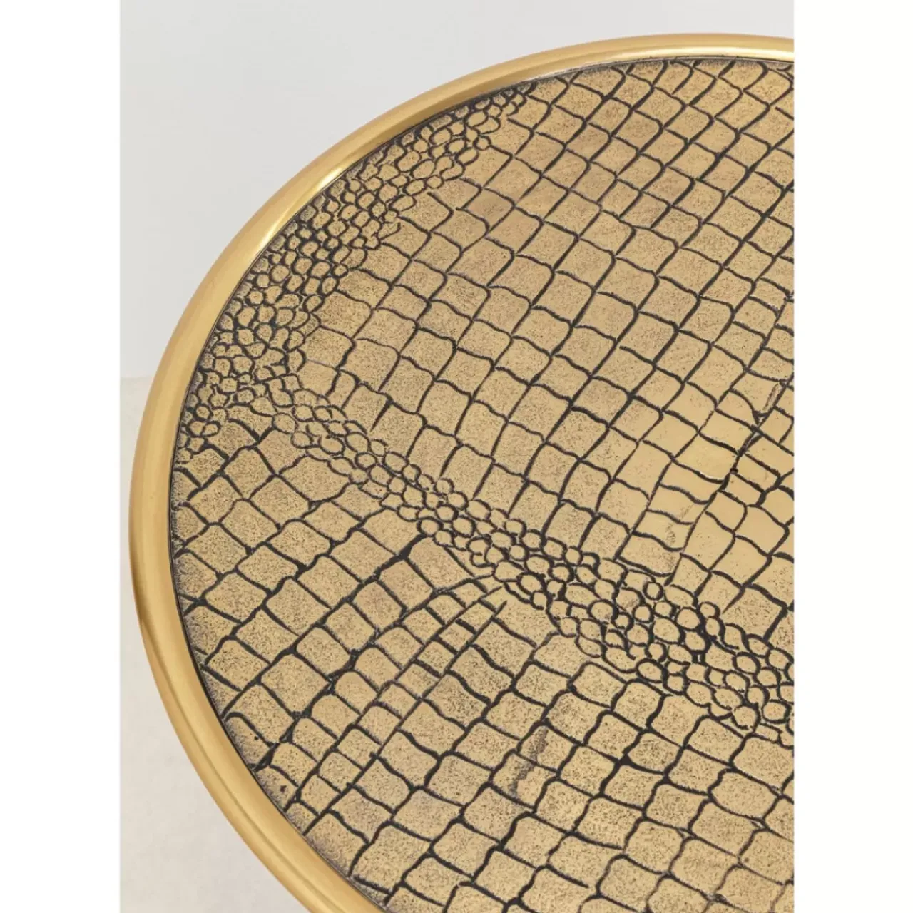 Tische-KARE Design Beistelltisch Spacey Gold O36Cm
