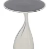 Tische-KARE Design Beistelltisch Spacey Silber O36Cm