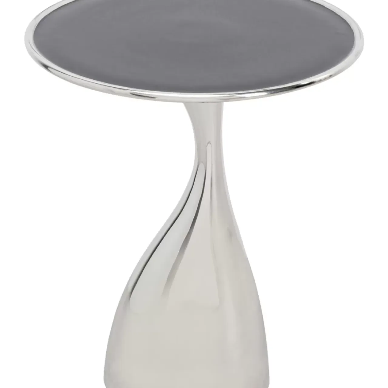 Tische-KARE Design Beistelltisch Spacey Silber O36Cm