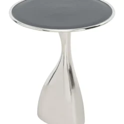Tische-KARE Design Beistelltisch Spacey Silber O36Cm