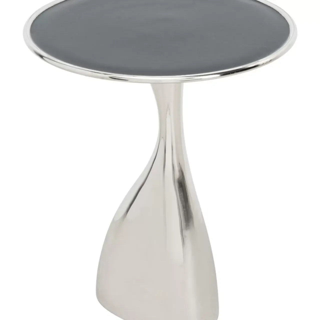 Tische-KARE Design Beistelltisch Spacey Silber O36Cm