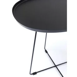 Outdoormöbel-KARE Design Beistelltisch Turin Schwarz
