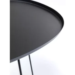 Outdoormöbel-KARE Design Beistelltisch Turin Schwarz
