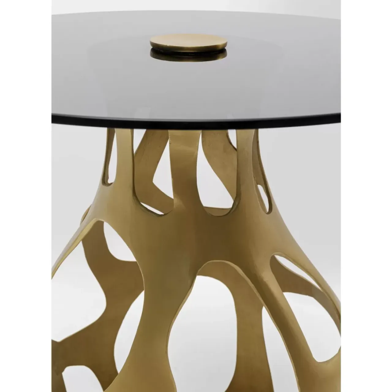 Tische-KARE Design Beistelltisch Volcano Gold O60Cm