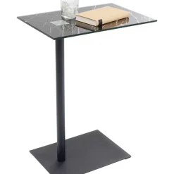 Tische-KARE Design Beistelltisch West Coast Schwarz Marble 50X34Cm